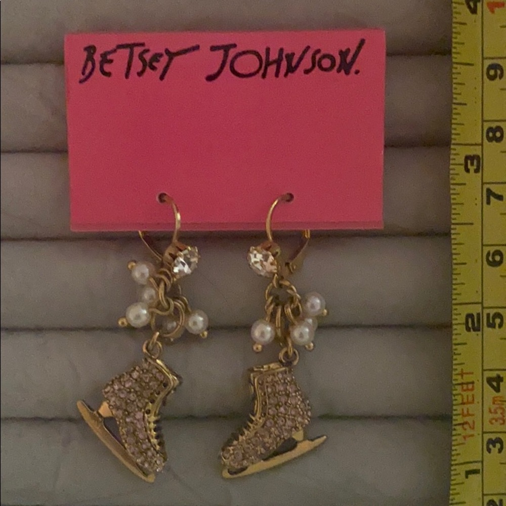 Ice Skate Betsy Johnson Earrings